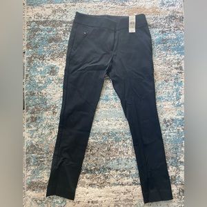 Women's petite black dress pants from Loft